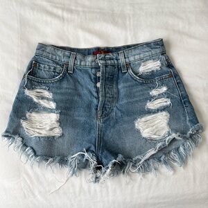 7 for all mankind jean shorts